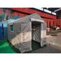 Traitement et fabrication de tentes en coton unique à l'extérieur