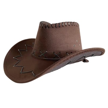 Customizable Western Suede Orange Cowboy Hat