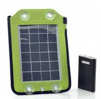 Green &amp; White Portable Solar Panel Chargers For Trip / Camping / Fishing