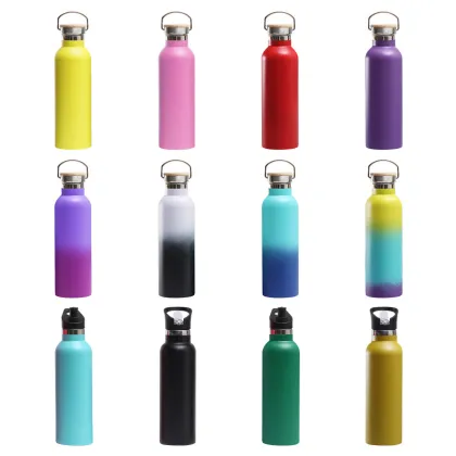Custom Logo Vacuum Insulated Stainless Steel 500ml Water Bottle Thermos