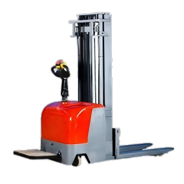High capacity stacking crane with forward drive