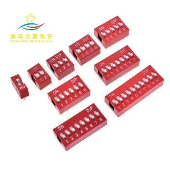 2.54mm Pitch Code Switches: 2/3/4/5/6/8/10P Inline DIP Switches