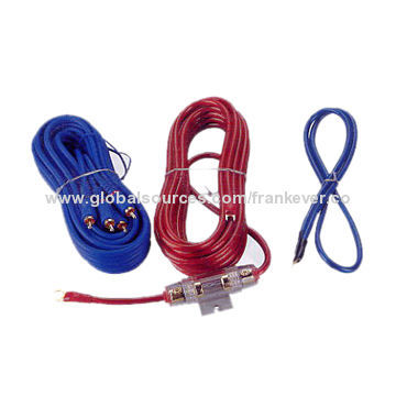 Wiring Kit for Car Amplifiers, Made of PVC, OFC Conductor AMP Wiring Kit