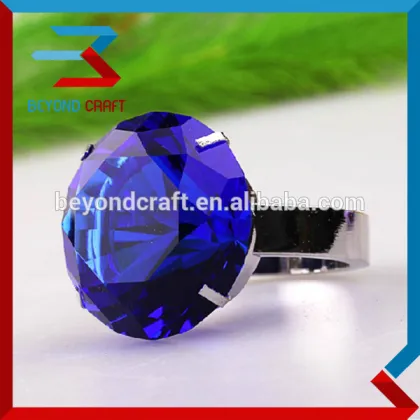 blue diamond ring crystal napkin holder wholesale