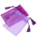 Glands personnalisé organza sac avec organza tissu