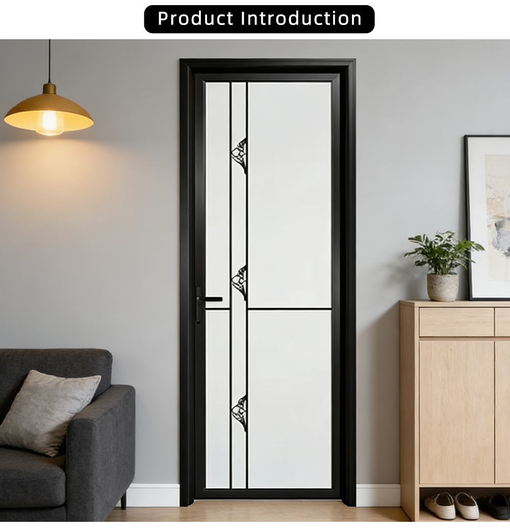 Vertical Line Frosted Door X