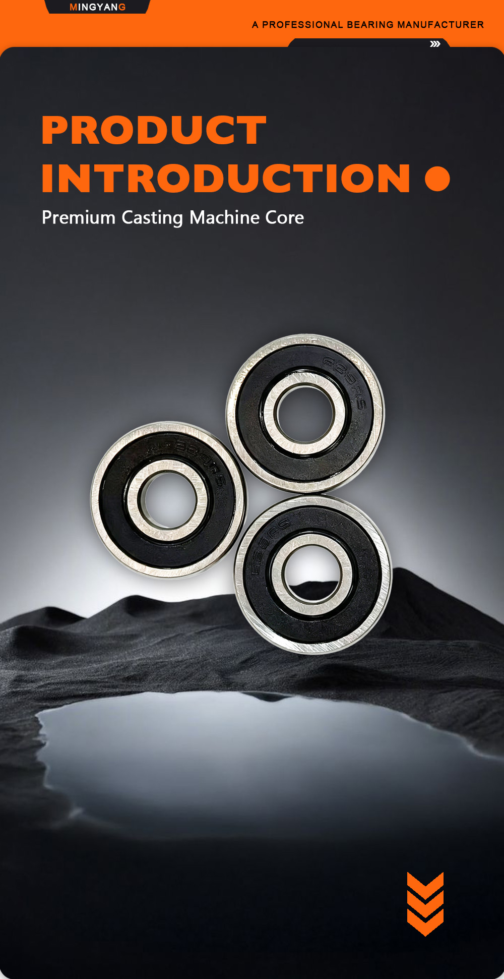 629‑2RS Double Rubber Sealed Ball Bearing x