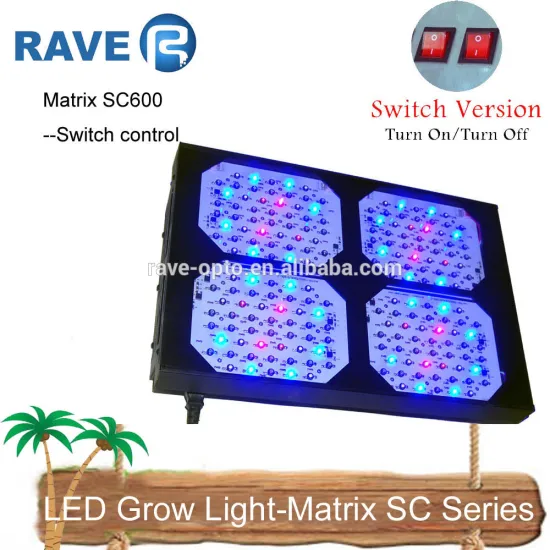 2016 Top Rated Switchable 200pcs x 3W Chip LED Grow Lamp 600w LED Grow Light Full Spectrum For Hydroponics