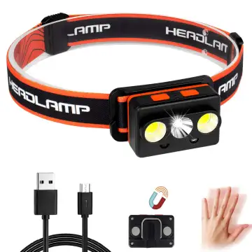 30,000 Lumens Head Torch Light with Motion Sensor, Magnetic LED Headlamp & Rechargeable Function - Perfect for Mining, Camping & More