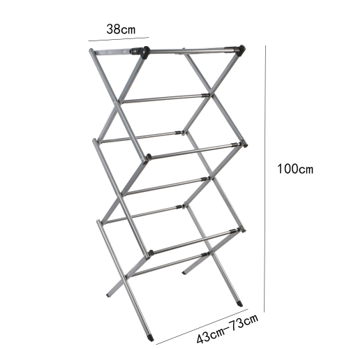3-poziomowy rozkładany stojak na suszarkę