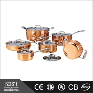 Triply coopper cookware set of 6