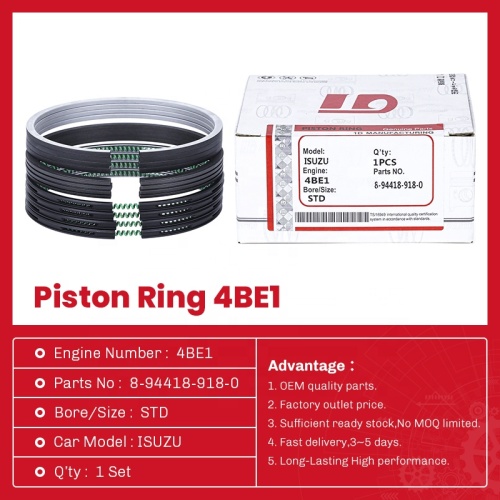 حلقة مكبس قطع غيار السيارات لـ ISUZU 4BE1 8-94418-918-0