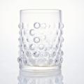 Personliga transparenta whiskyglas med bubblor