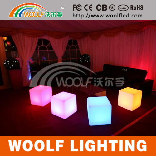 Rechargeable RGB Decorative LED Light Cube Seating