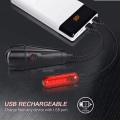 USB rechargeable bicycle rear light