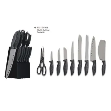 9pcs kitchen knife set with block