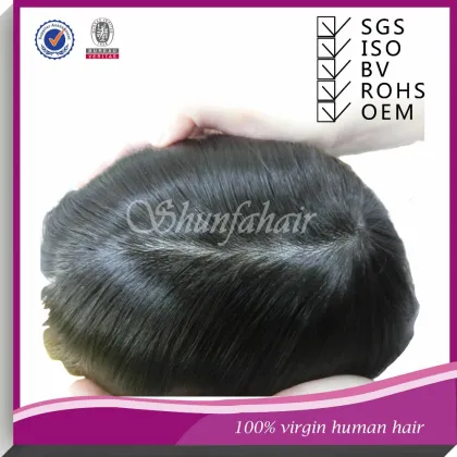 Thin skin base Men's Toupee