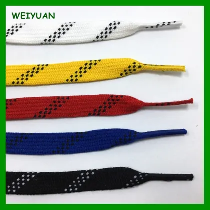 Custom colored ice hockey field laces factory