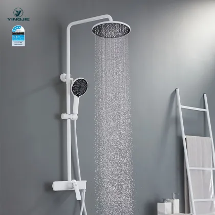 Bath & Shower Faucets with Shower Steamer and Body Fizzy Sets in Brass