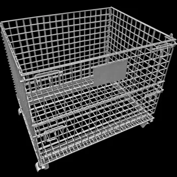 Customized Galvanized Mesh Containers for Heavy Duty Warehouse Storage