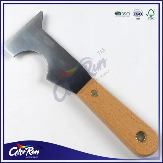 ColorRun professional multipurpose wooden handle carbon steel cleaning tools scraper