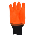 PVC coated gloves warm working safety in winter