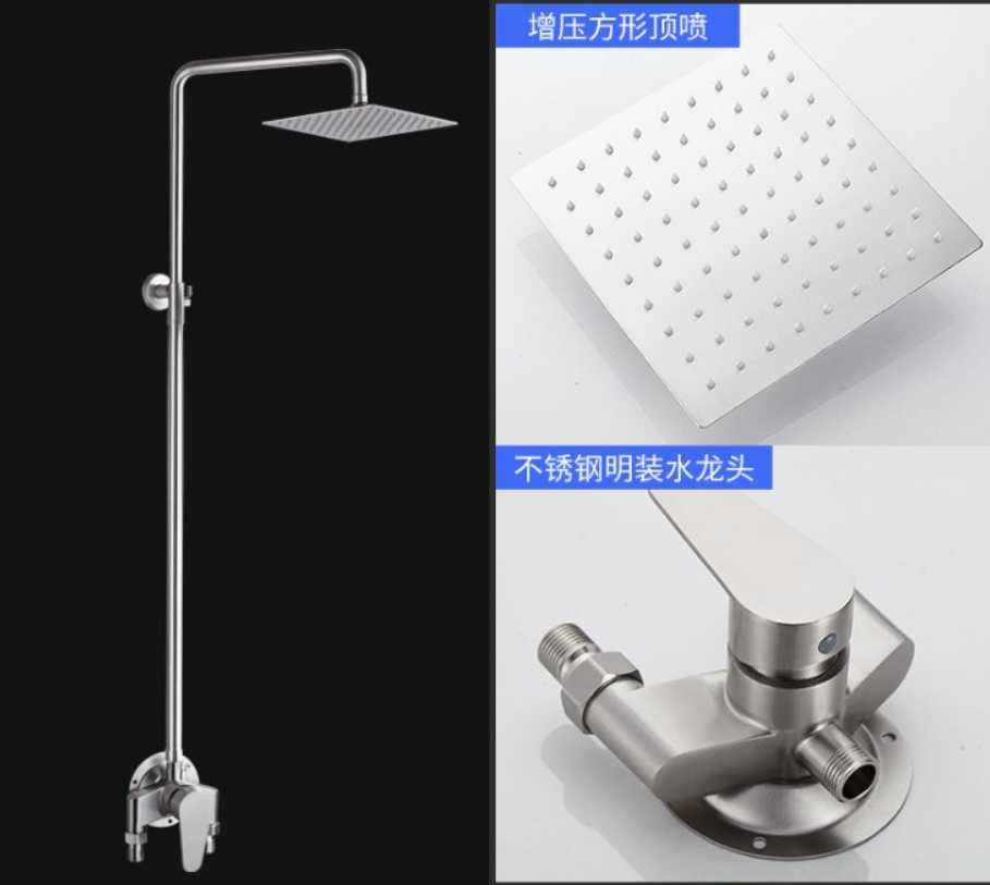 Mixing valve of hot and cold faucet solar water heater Triangular Shape Bathroom Shower tap