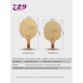 729 pala de tenis de mesa con cartón Amarillo ZLC