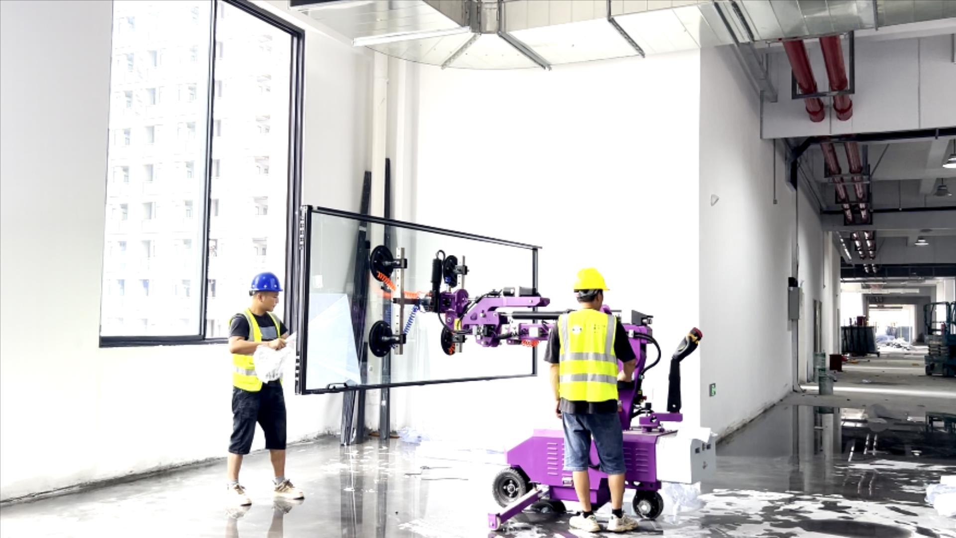 glass installation robot