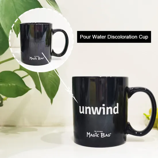 Customized high quality black color ceramic mug