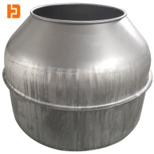 Portable concrete mixer barrel
