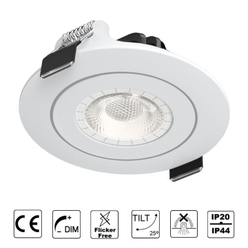 Integrated led downlight tilt