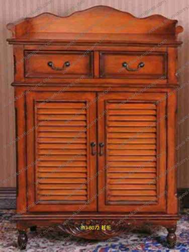 Living Room Furniture Classical Design Wooden Shoes Cabinet with 2 drawers
