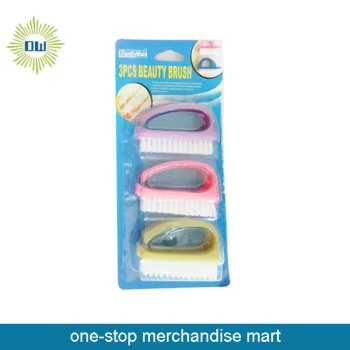 Cute 3 Pcs Small Plastic Cleaning Brushes