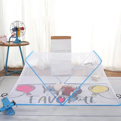 Foldable Yurt Mosquito Net Anti Mosquito Single Double Bed Mosquito Net Canopy Children's Bed Tent Outdoor Canopy Netting