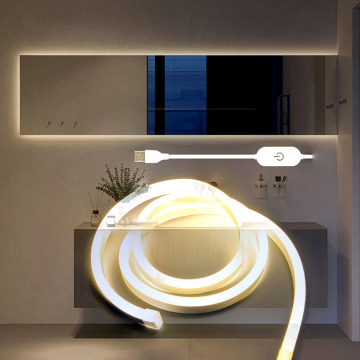 5V USB Strip Light Stepless Dimming Flexible Neon Backlight for Mirrors