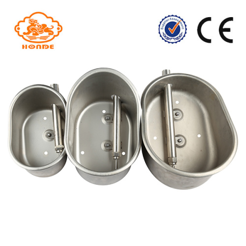 Thick Stainless Steel Automatic Livestock Water Bowl Oval