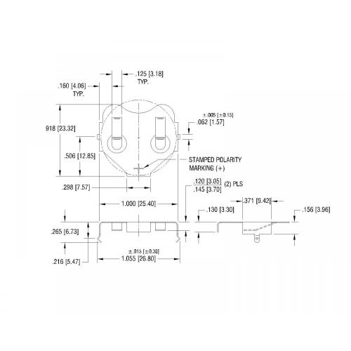 Battery Contacts 24mm THM COIN CELL CLIP BS-S-SN-R-3007