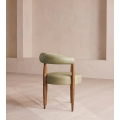 Silla nórdica moderna de madera de fresno
