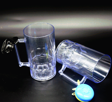 China Manufacture Glassware 22Oz Beer Glass Mug Glass Beer Mug With Bell