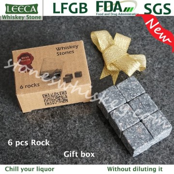 Wholesale whiskey stone granite whiskey set chilling rock stone