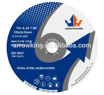 Cutting wheel suitable for stainless steel