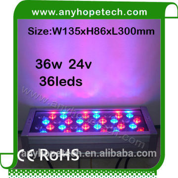 CE RoHS certified low price 36leds dmx512 36w rgb wall washer light