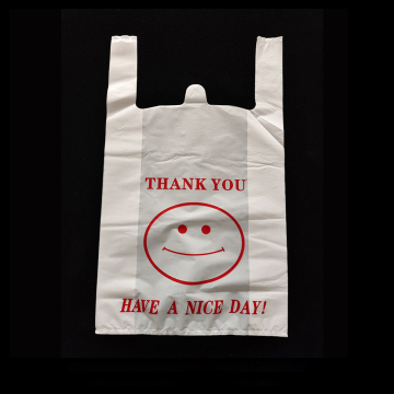 Wholesale Custom Logo T-Shirt Bags for Grocery and Food Storage