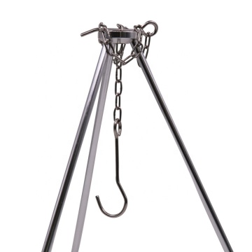 Outdoor Campfire Cooking Support: Durable Aluminum Alloy Tripod for Hanging Pots and Picnic Fire Assistance
