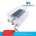 Suporte de parede com display de telefone celular acrílico transparente premium para uso em escritório