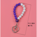 Fashion Silicone Wristlet Keychains Bracelet for Women