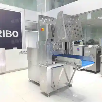 Continuous Brie Cheese Slicing Machine for Industrial Large Frozen Cheese Cutting