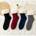 Mens Knitted Sherpa Lounge Slipper Socks