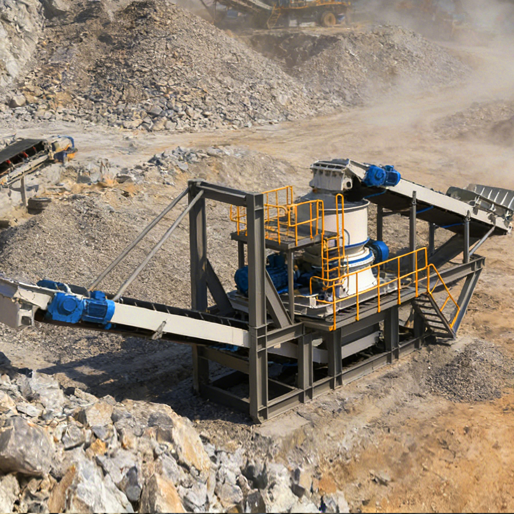 sled-mounted single-cylinder cone crusher